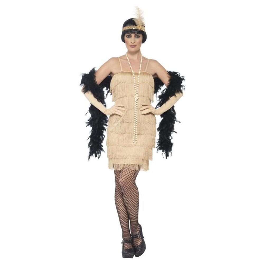 Smiffys Womens/Ladies Flapper Costume Set / Gold